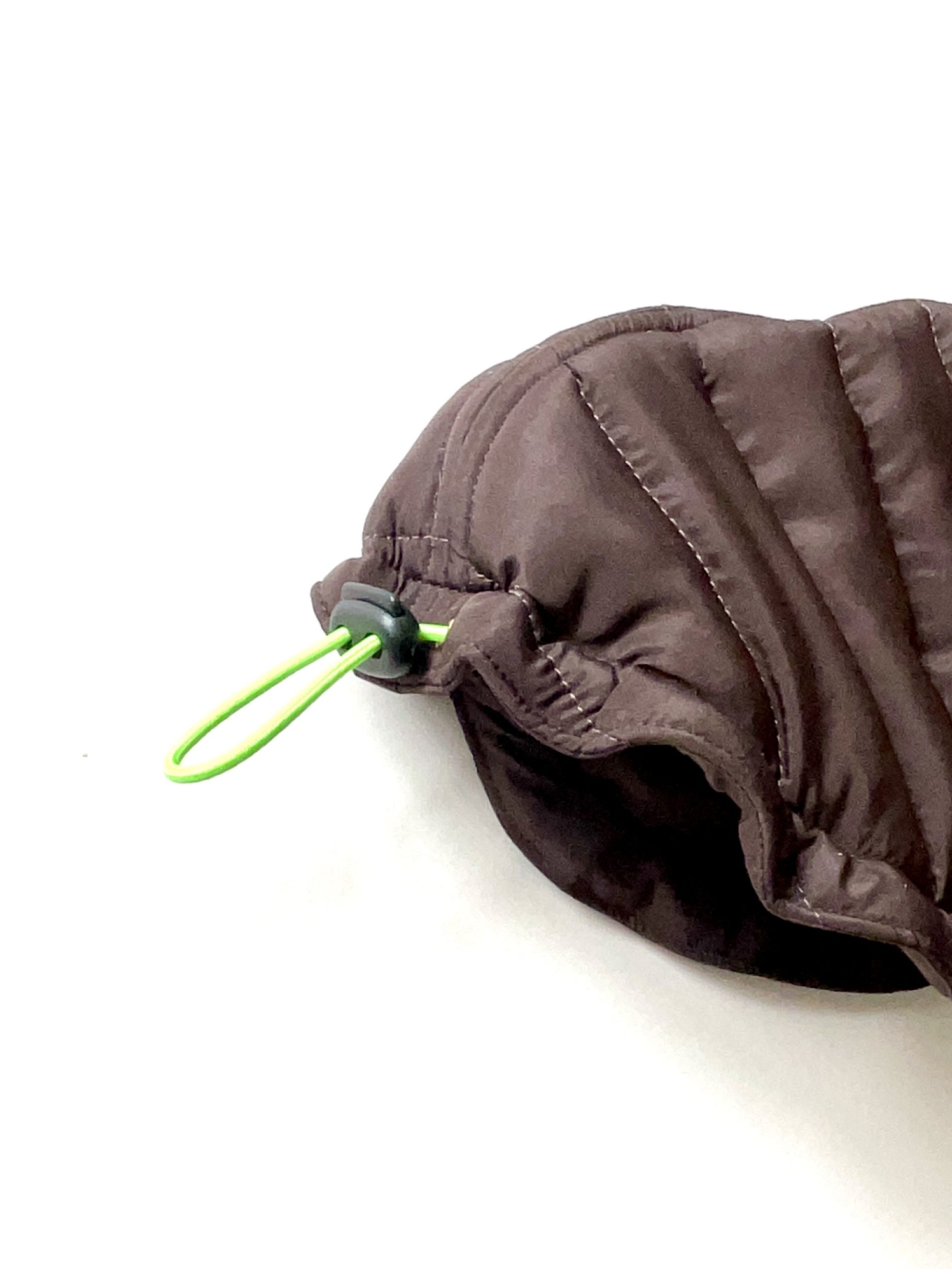 Water Resistant Broad Belt Puffer Coat - Chocolate- GREYHOUND - Image 3