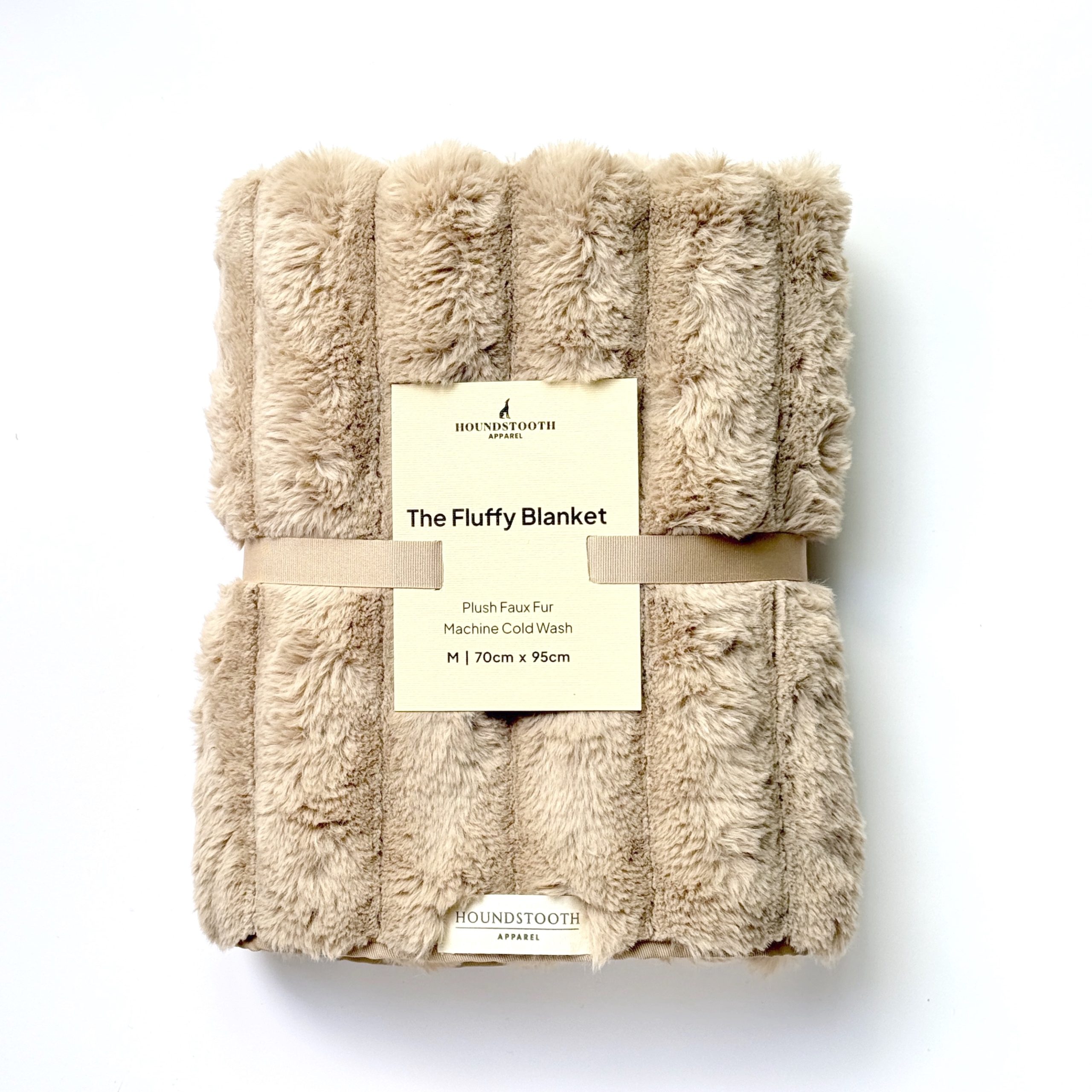 Faux Fur Blanket - Stone - Image 5