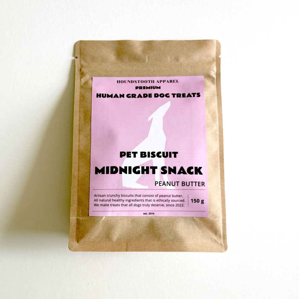 HoundstoothHuman Grade Dog Biscuits | Midnight Snack Peanut Butter